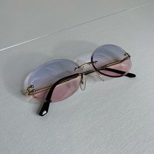 Year 2000 Style Sunglasses | One Size | color: Cotton Candy  (blue and pink)